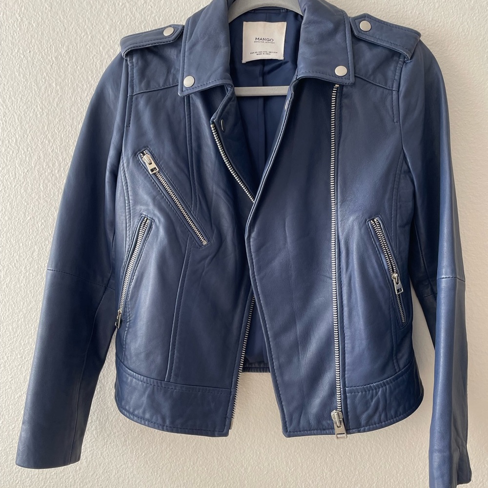 Mango leather jacket
